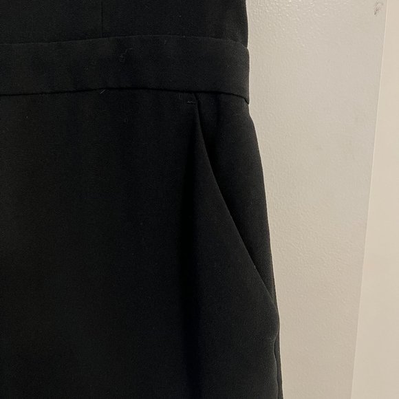 Banana Republic Short Sleeve Tailored Romper, Size 12, Black - Picture 4 of 7